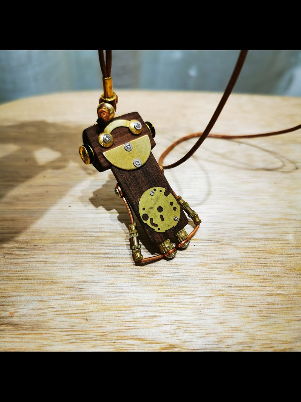 Tempo – Clockwork Dial Double-Sided Steampunk Robot Charm
