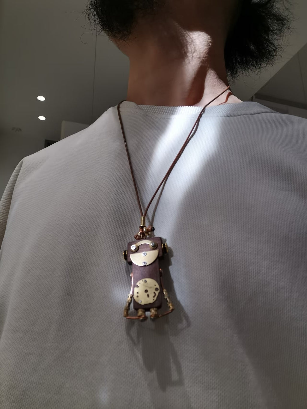 Tempo – Clockwork Dial Double-Sided Steampunk Robot Charm