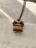 Nox – Crescent Crown & Watchful Eye Single-Sided Steampunk Robot Charm